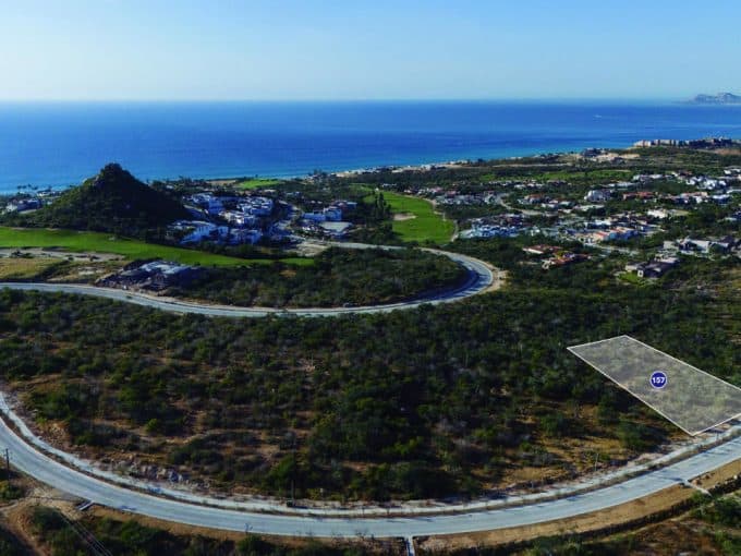 Puerto Los Cabos Villa With Ocean View, Lush Landscape, And Winding Roads.