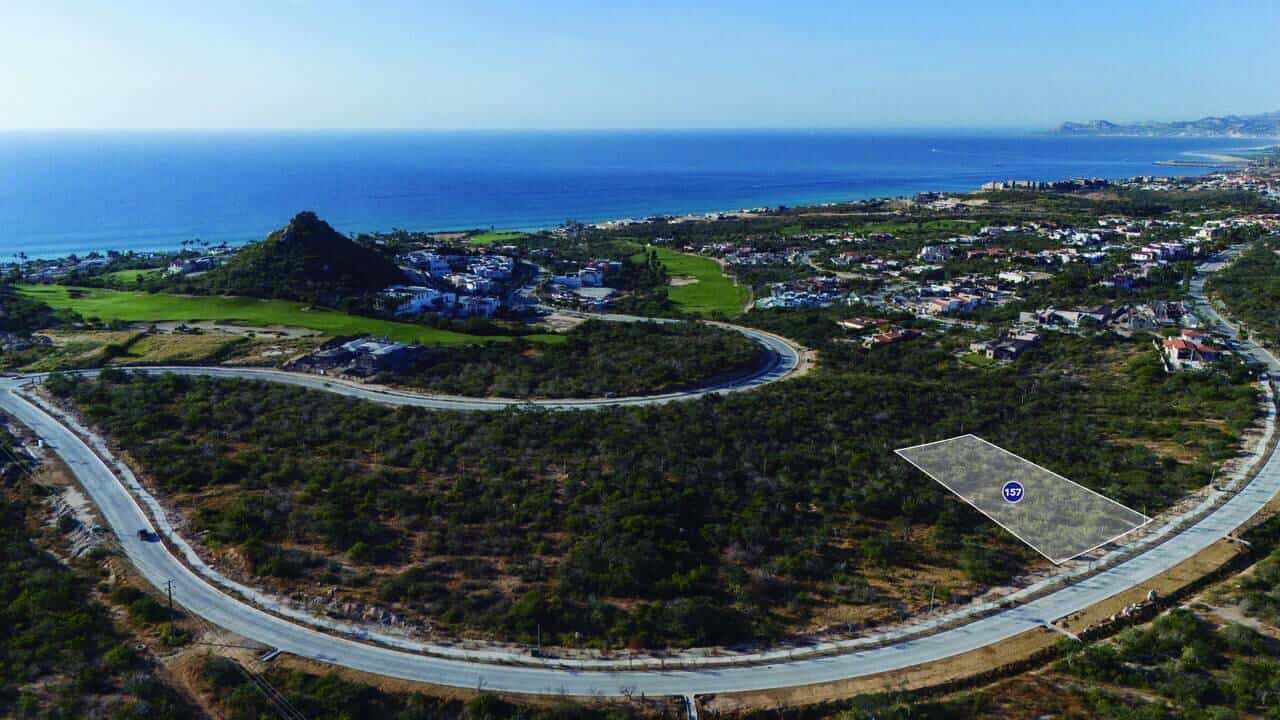 Puerto Los Cabos Villa With Ocean View, Lush Landscape, And Winding Roads.