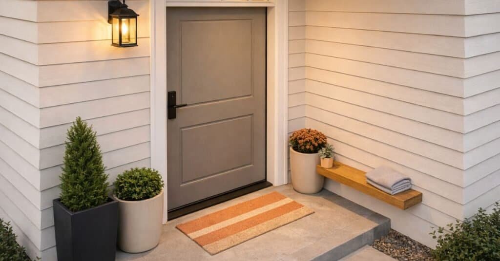 Simple and stylish door decor ideas for a welcoming entrance