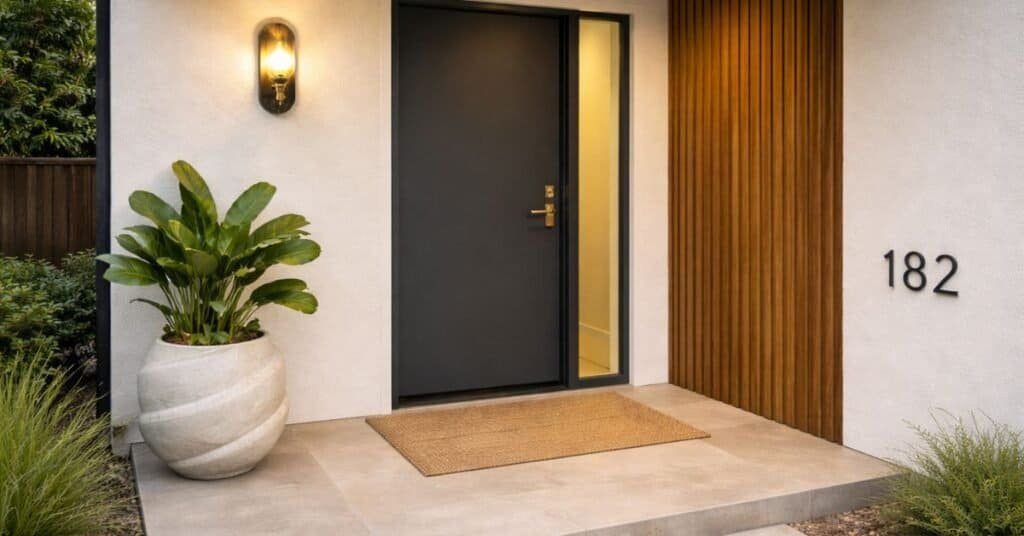 Simple and elegant door decor ideas for a welcoming entrance