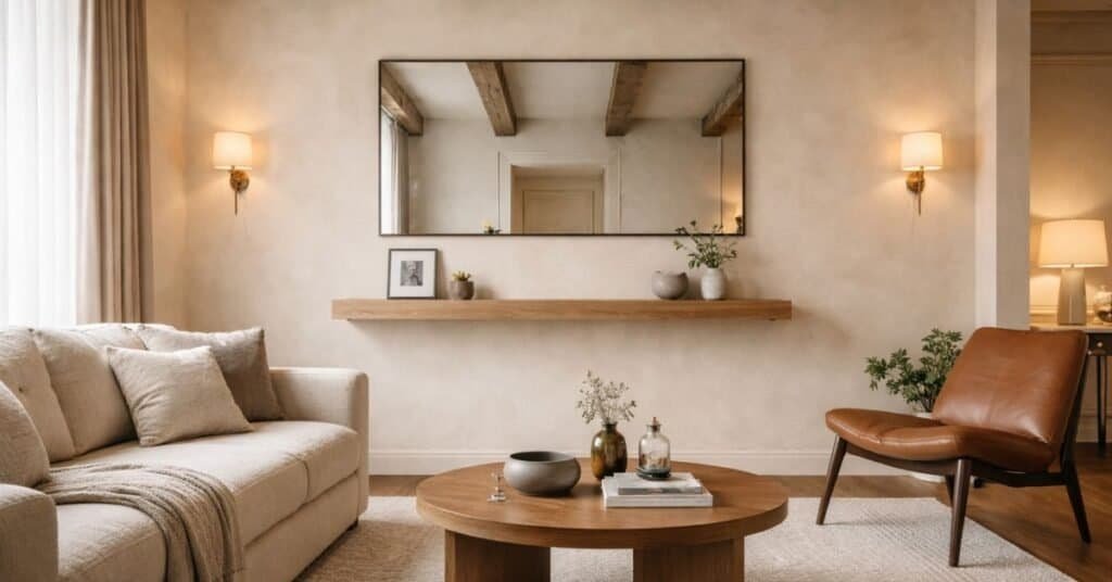 Simple wall art for minimalist decor in small apartments