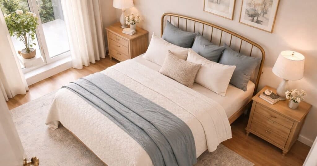 Cozy vintage bedroom serenity