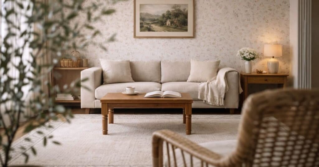 A simple and clean design representing minimalist decorating style