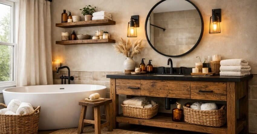 Renter Friendly Bathroom Decor