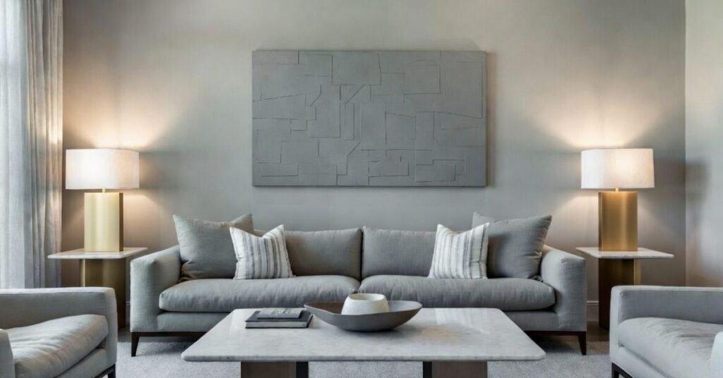 A minimalist room showcasing simple decor and neutral colors, reflecting minimalist decorating style.