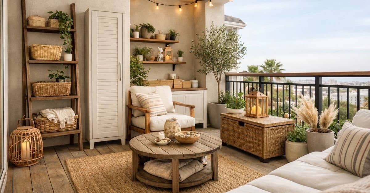 Balcony Storage Ideas for Renters