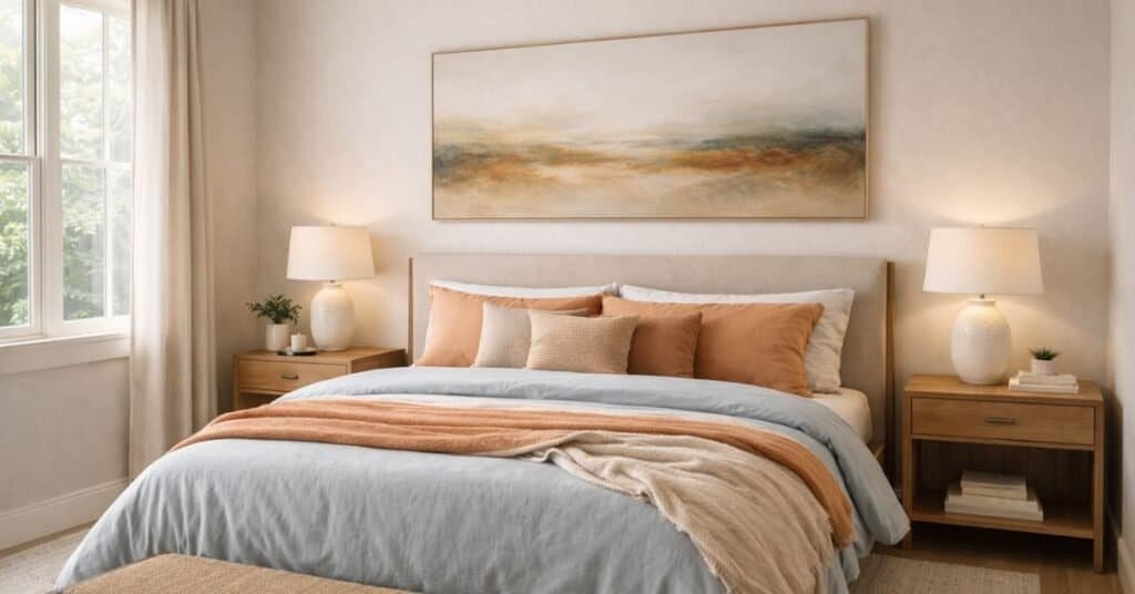 Calm and inviting bedroom decor