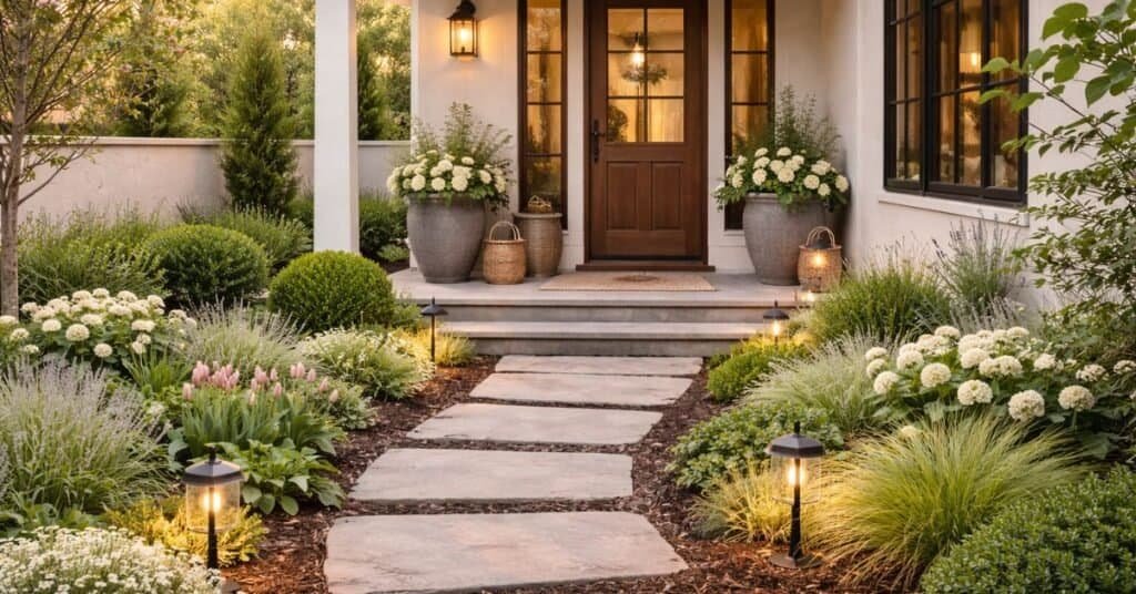 Spring serenity at the modern porch