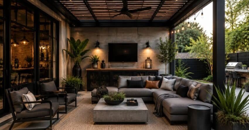 Covered Outdoor Living Rooms
