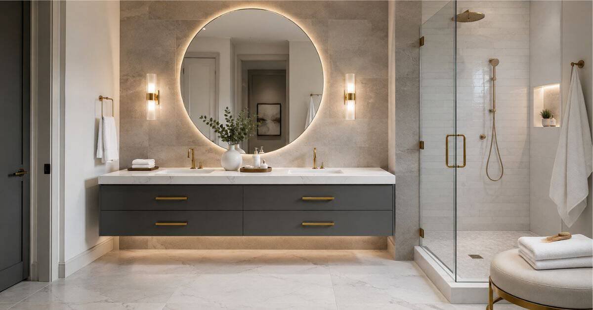 Gray and White Bathroom Decor Ideas
