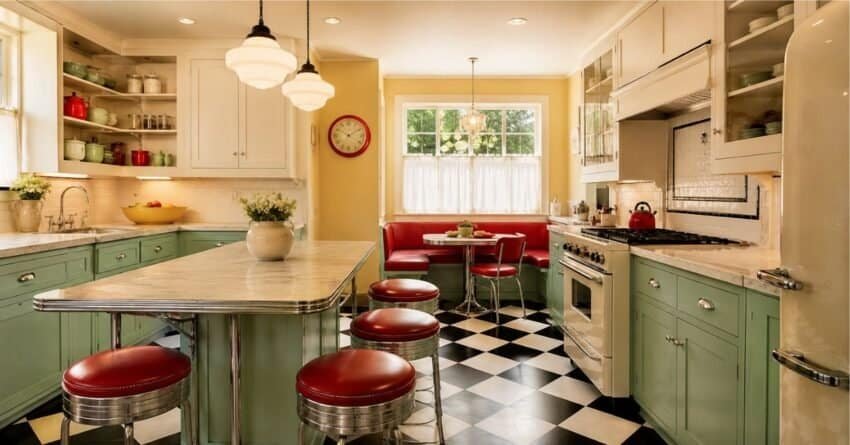Vintage Retro Kitchen Decor