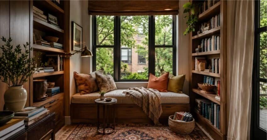 Home Library Small Space