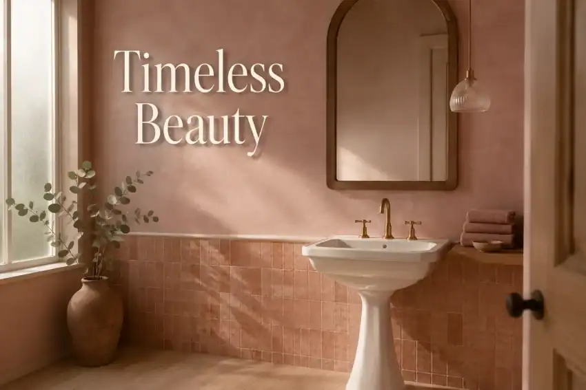 Pink Bathroom Decor