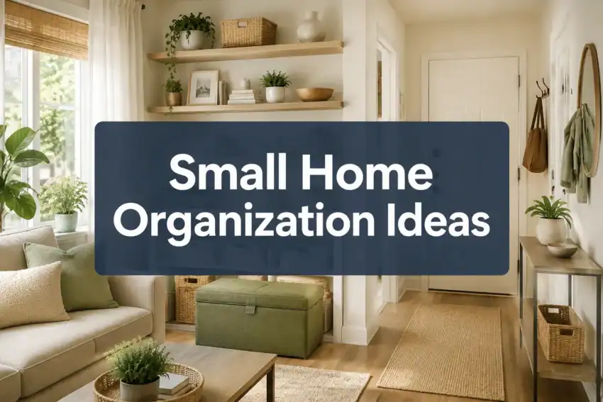 Small Home Organization Space Saving Ideas