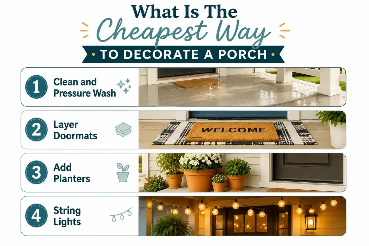 What's the Cheapest Way to Decorate a Porch?