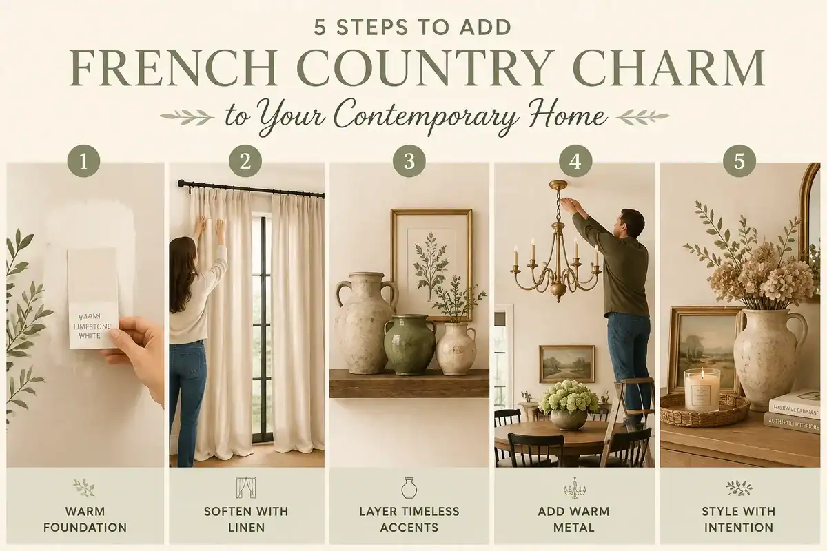 Modern French Country Decor for Small Spaces and Apartments