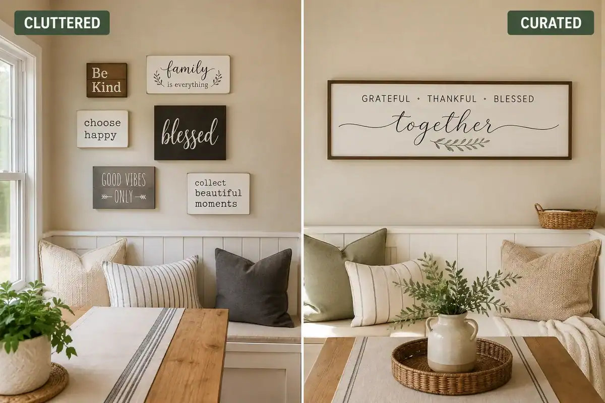 Common Mistakes When Decorating With Kitchen Signs