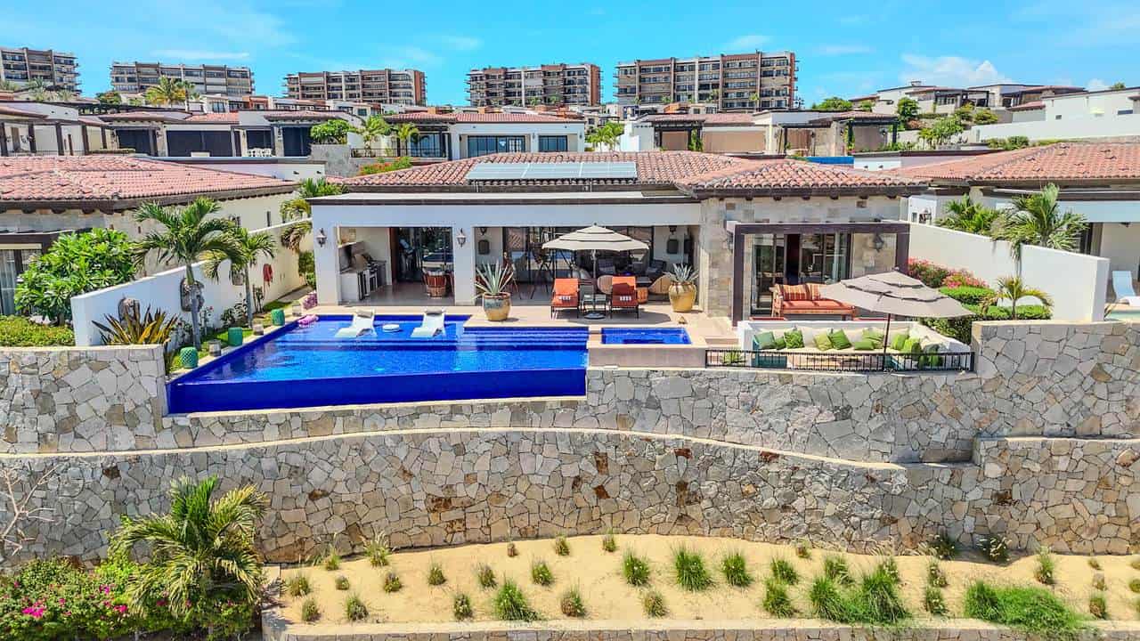 Quivira Los Cabos Real Estate Offers Stunning Ocean View Villa With Luxurious Pool And Outdoor Living Space.