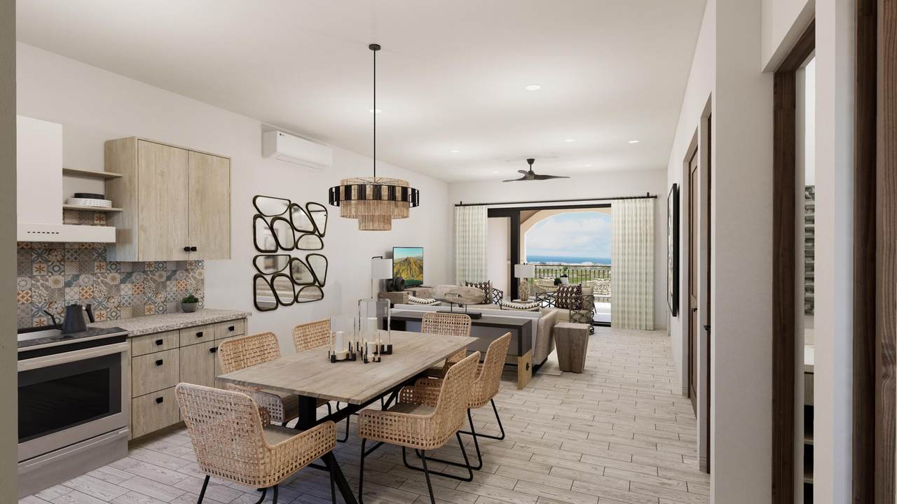 Quivira Los Cabos Ocean View Villa Interior With Modern Decor And Spacious Living Area.