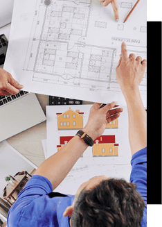Blueprints and architectural plans for automation and building management systems at R3 Automation.