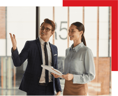 R3 Automation team members collaborating in a modern office environment, showcasing innovative automation solutions for business efficiency and digital transformation.