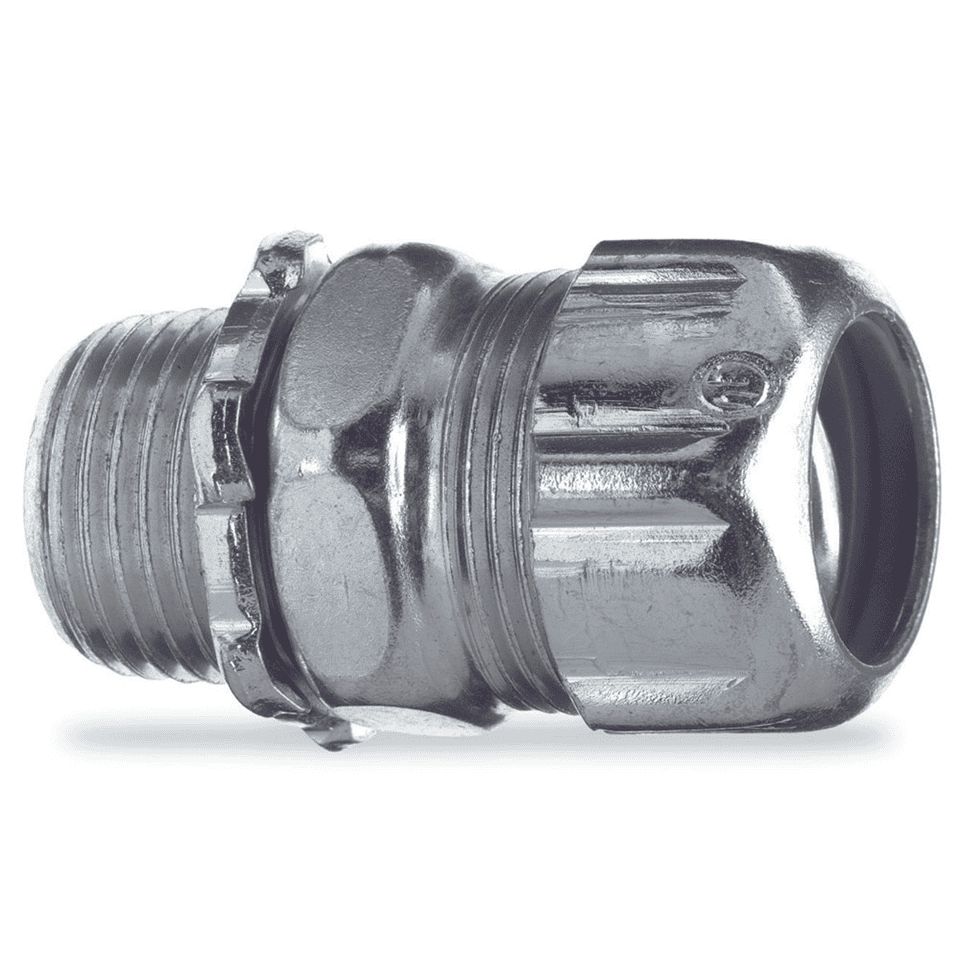 Metal industrial quick-connect coupling for pneumatic and hydraulic systems, durable steel construction, used in automation and manufacturing applications.
