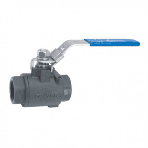 High-performance industrial ball valve with manual handle for precise control in automation systems. Suitable for fluid regulation in manufacturing and process control.