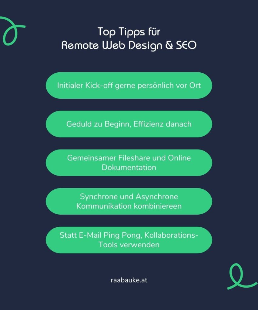 Top Tipps für Remote Web Design & SEO