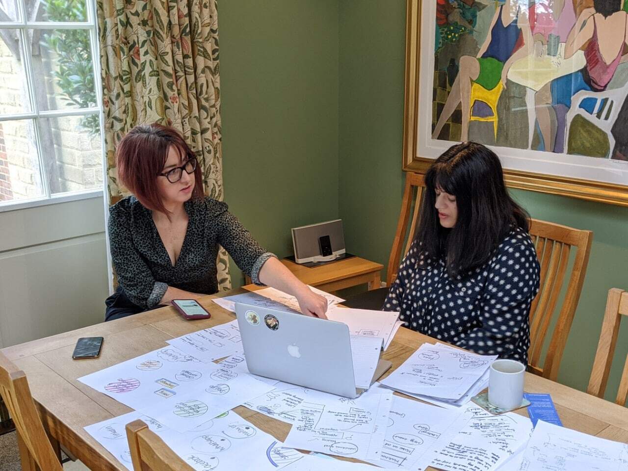 Dr Claire Maguire teaching life coaching skills plus health & wellness tools to a student