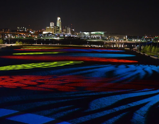 projecting pattern on the ground