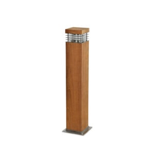 wood led bollard lights