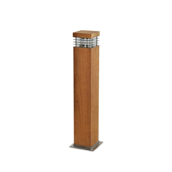 wood led bollard lights