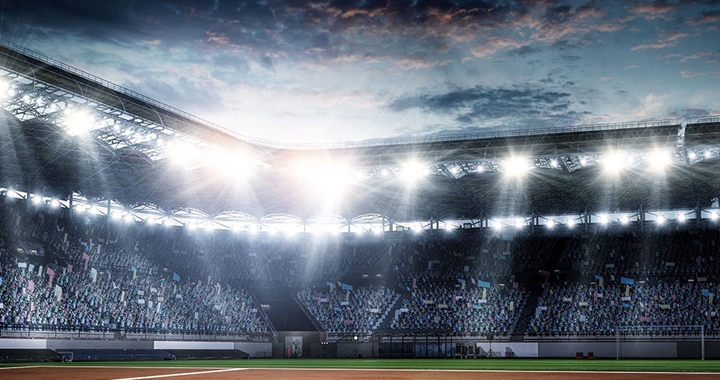 sports meet stadium lights