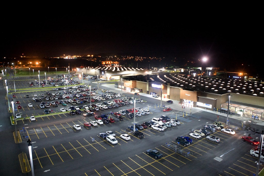 commercial led parking lot area lights