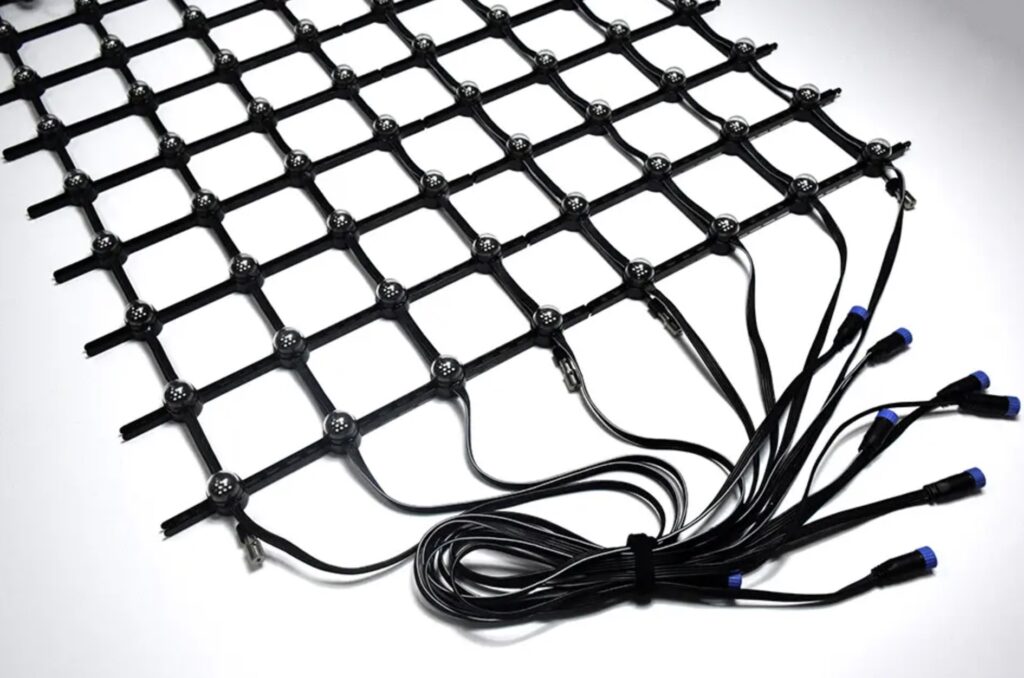 single dot facade led mesh screen