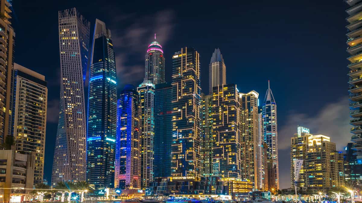 dubai uae night