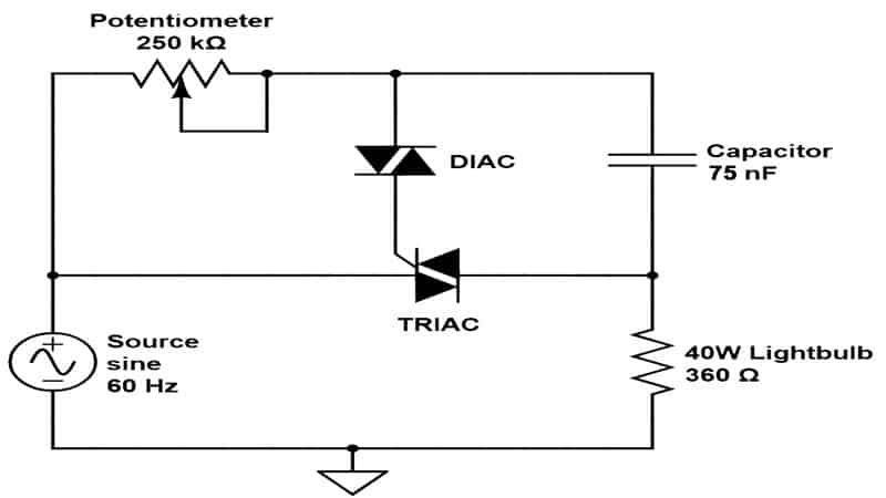 TRIAC Dimmer Schematic Diagram
