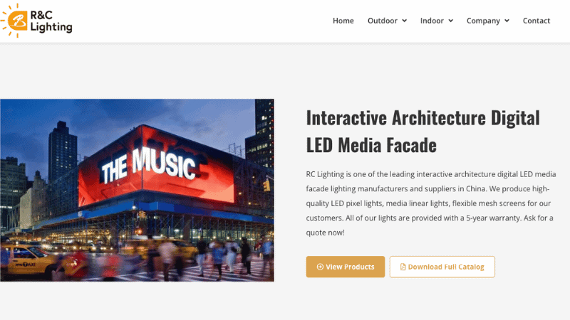 Interactive Architecture Digital LED Media Facade