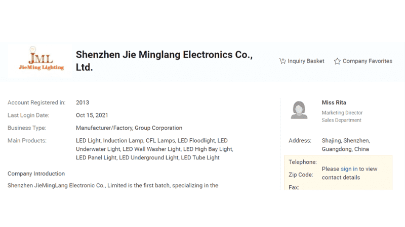 Shenzhen Jie Minglang Electronics Co., Ltd.