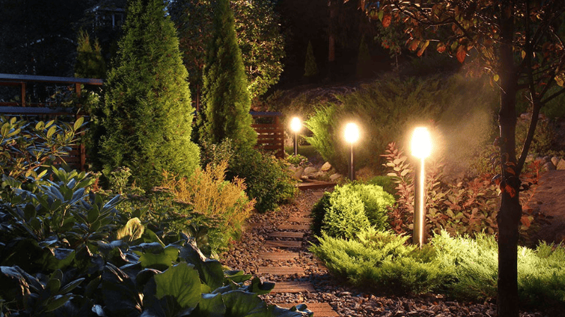SOLAR LIGHTS are not too intense