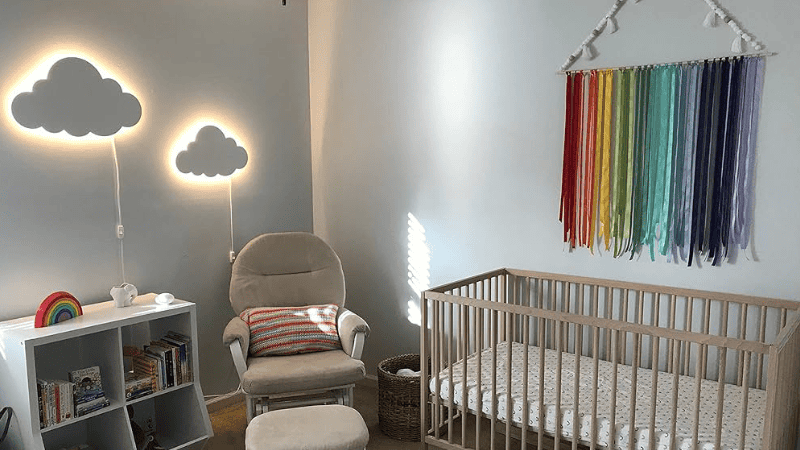 Wall scones are diverse lighting options that add functional and decorative value to the nursery. 