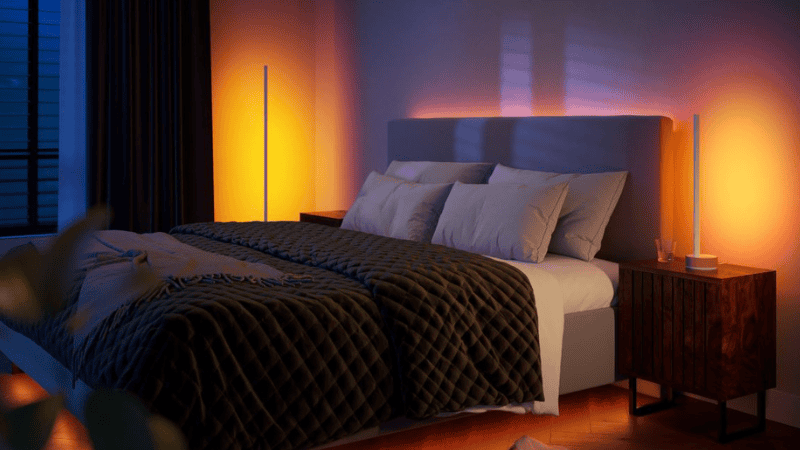 One great benefit of using LED lighting in your bedroom is how flexible they are in design. 