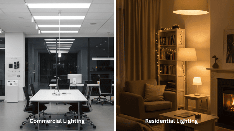 Commercial vs. Residential Lighting