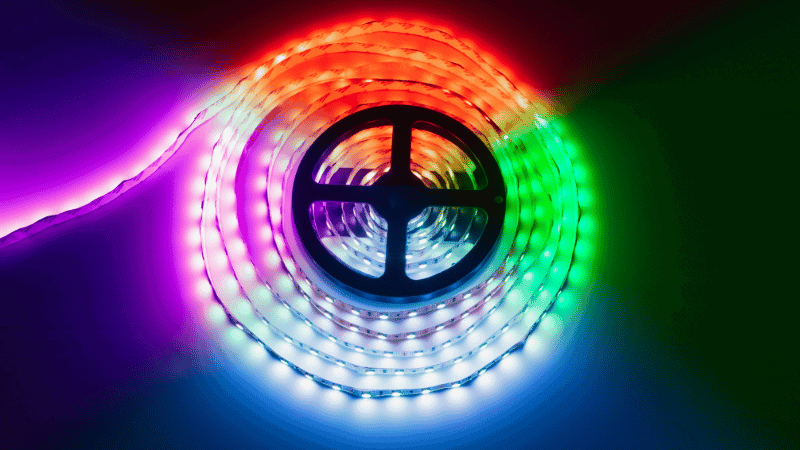 colorful LED strip lights