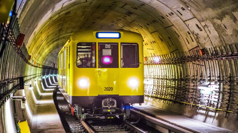 Subway tunnel lights