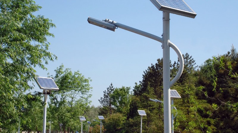 Solar Powered Street Lights