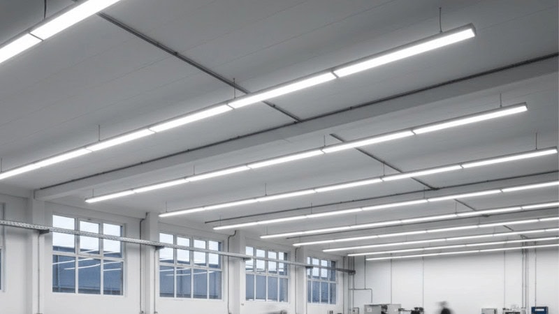 batten lightings in the factory