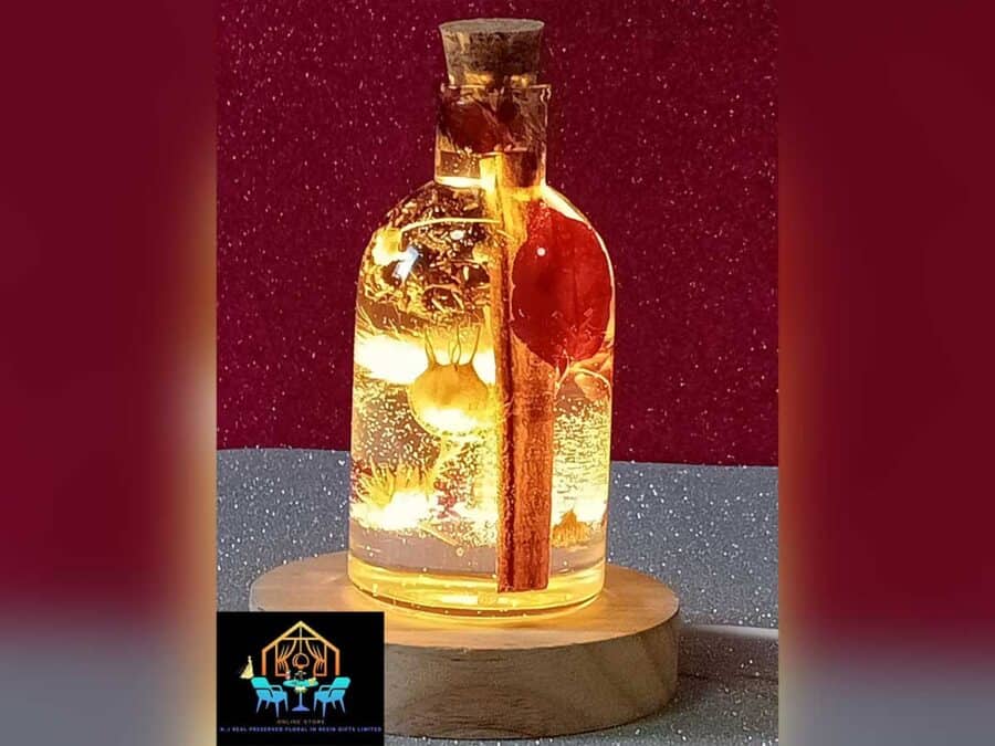 Night Lamp Autumn Bottle