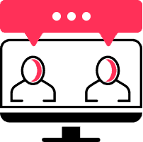 responsive icon pink