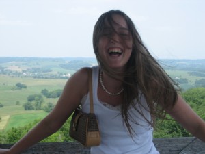 The image of "No Worries"! My beautiful sister Becky! 